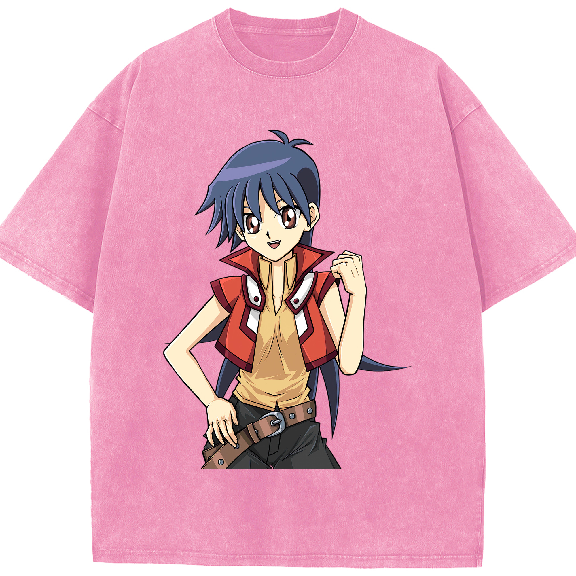 （画像用） 遊☆戯☆王 Yu-Gi-Oh! 綿100% ヴィンテージ風 半袖Tシャツ（フロントプリント）